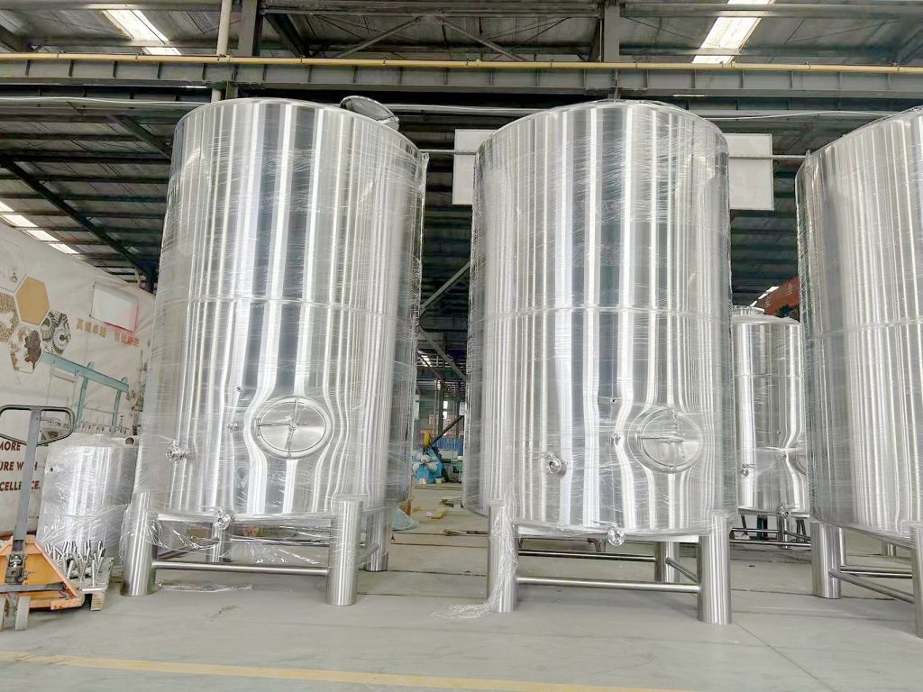 single wall bright beer tanks